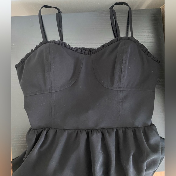 Black Layered Ruffle Dress - Picture 4 of 4